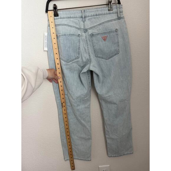 Guess Women’s Sequin Y2K Relaxed Fit Distressed Denim Jeans Sz 27 NWT - Picture 8 of 9